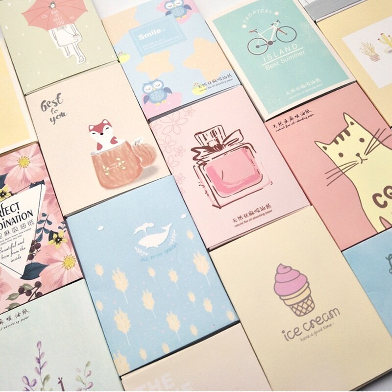 50pcs / box of oil-absorbent paper randomly send 5 boxes of facial oil control clean face oil-absorbing paper