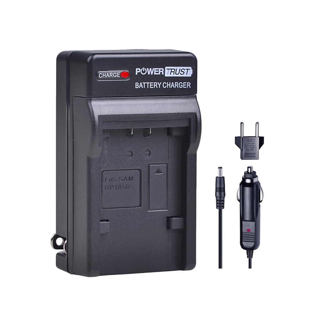 2X Batteries + Chargeur pour Samsung IA-BP105R - Compatible avec Samsung HMX-F80 F90 F800 F900 ,HMX-H203 H220 H300 H303,SMX-F40