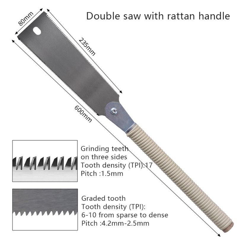 HandzaagSK5 Klemzaag Houten bord Snijden Tenon Saw Vervangbaar mes Geschikt voor nat en droog hout DIY Houtbewerking Handgereedschap: Groene, paars