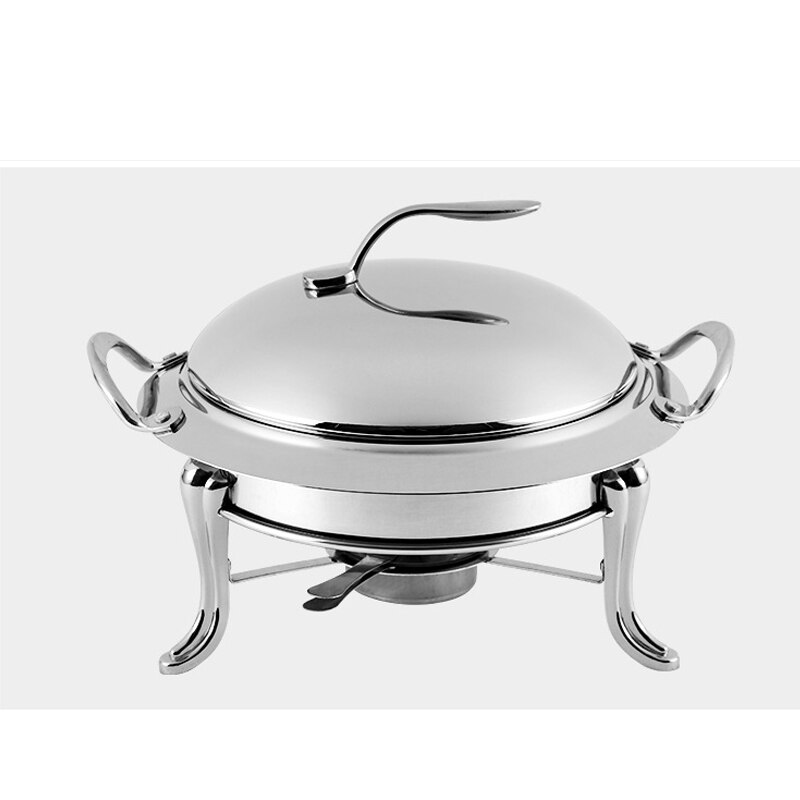 Rvs Alcohol Kachel Huishoudelijke/Commerciële Kleine Komfoor Effen Brandstof Boilersmall Droog Pot Apple Pot: inner dia 20cmsilver