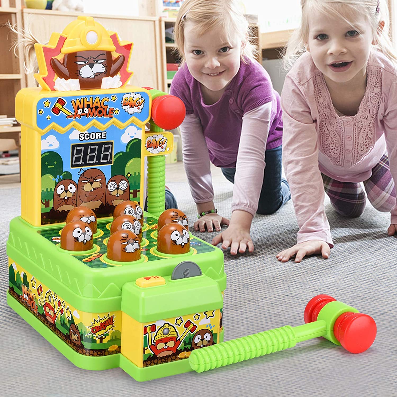 Whac-A-mole Speelgoed Kinderen Leren Machine Dier Percussie Speelgoed Tijger Oefening Kid &#39;S Handen En Hersenen Kinderen &#39;S Voor