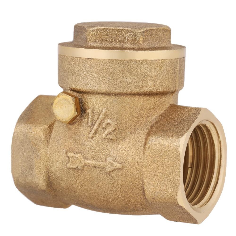 1pc BSPP Brass Check Valve DN25 N20 Female Thread Brass Non-return Swing Check Valve 232PSI Prevent Water Backflow