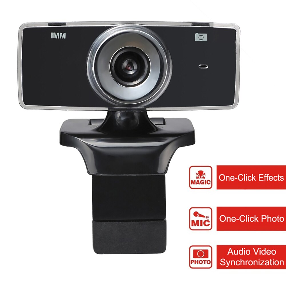 PC Webcam High Definition USB HD Computer Camera CMOS Sensor 1.3 million pixel Web Cam with Microphone