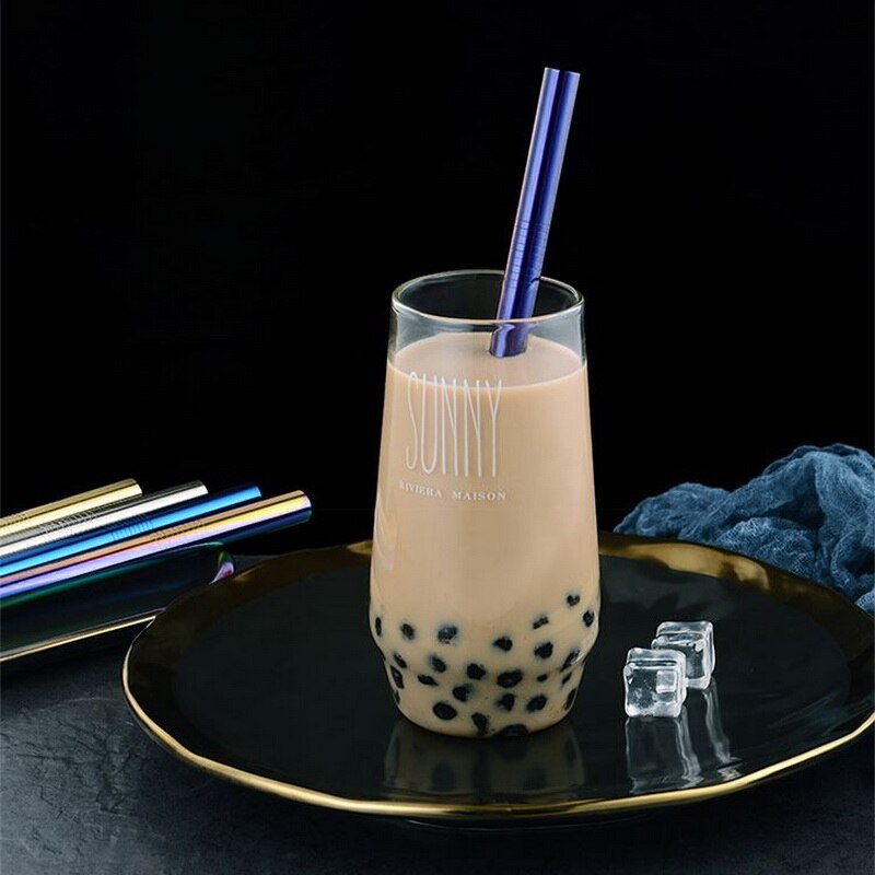 Portable Telescopic Drinking Straw Set 304 Stainless Steel Metal Straw Reusable Travel Keychain Straw With Case Bottle Opener #1