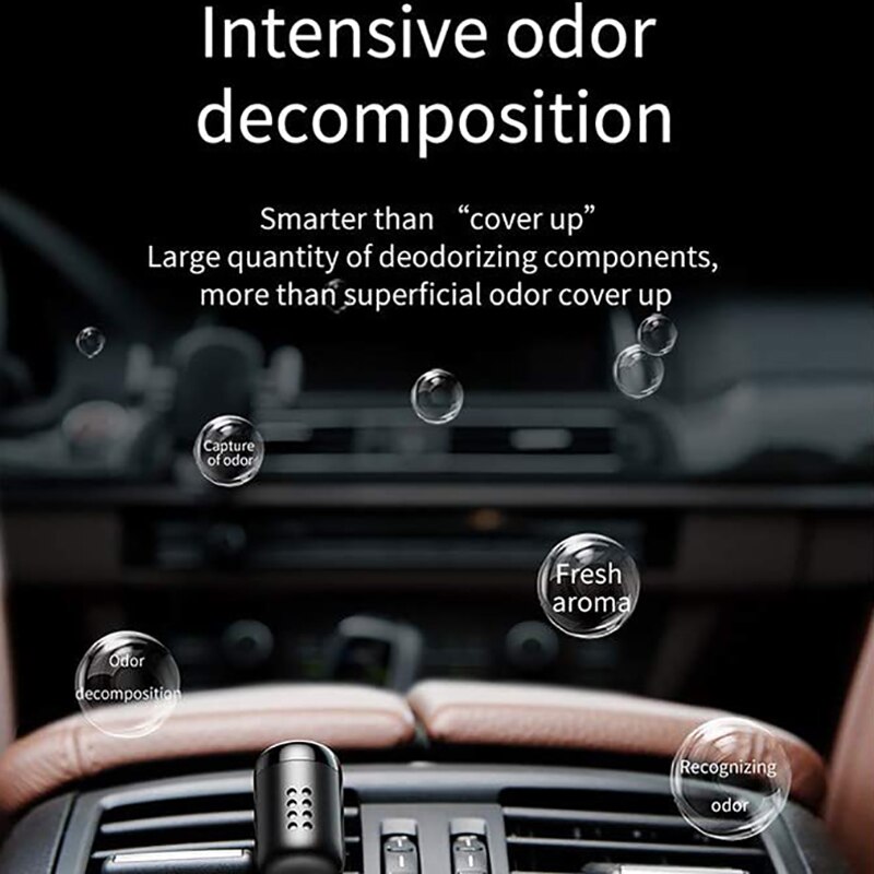 Metalen autoparfum, luchtverfrisser, vast aroma, auto-uitlaat, luchtverfrisser, airconditioner, aromatherapie.