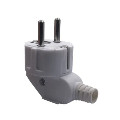 Schwarz Weiß 16A Französisch Russland Korea Deutsch EU Schuko Energie Stecker Kabel Draht Kabel Buchse Männlich Weiblich Montage Buchse Stecker: Grau