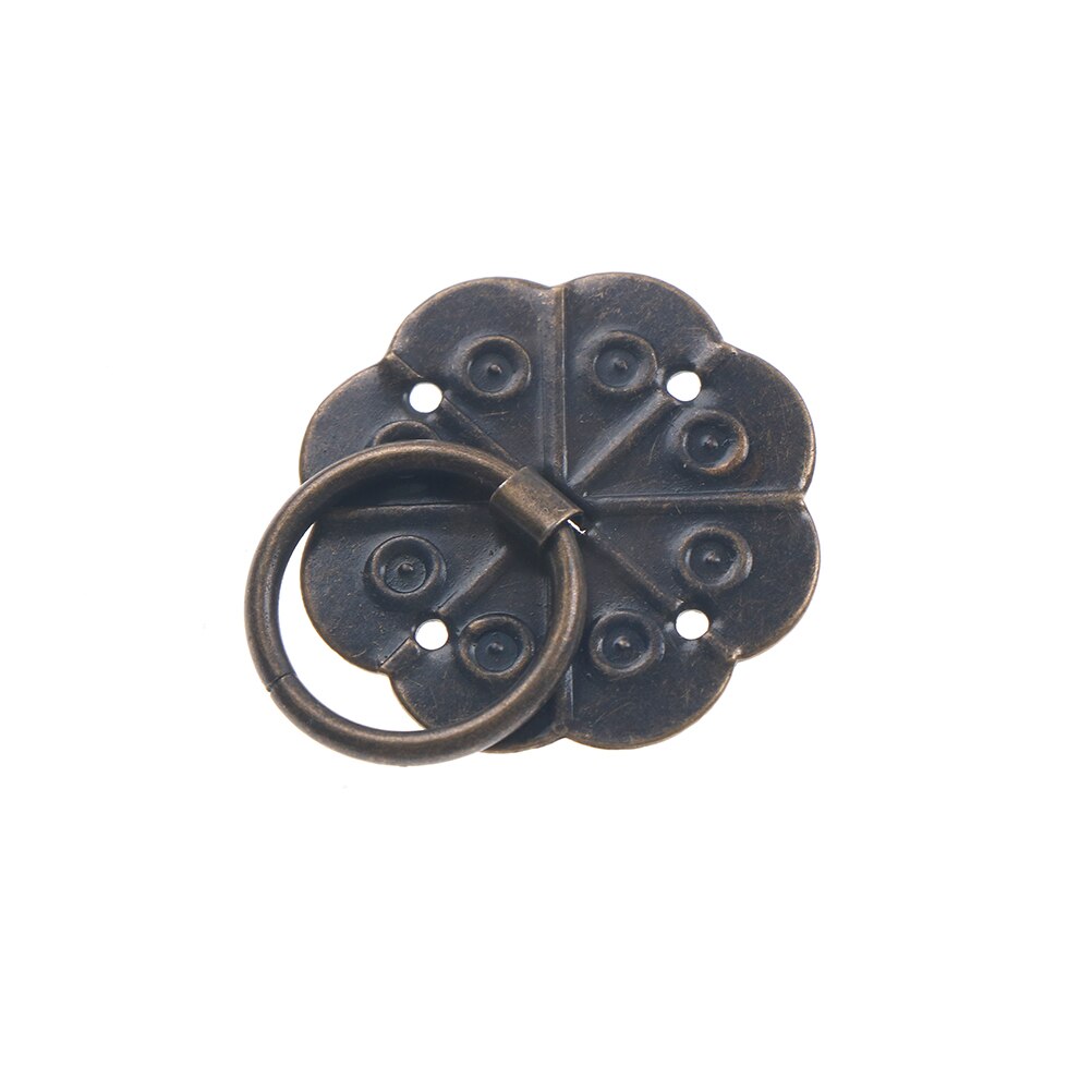 Um conjunto de bronze clássico tom quincunx gaveta armário de mesa porta puxar caixa puxadores móveis alças ferragem com parafuso