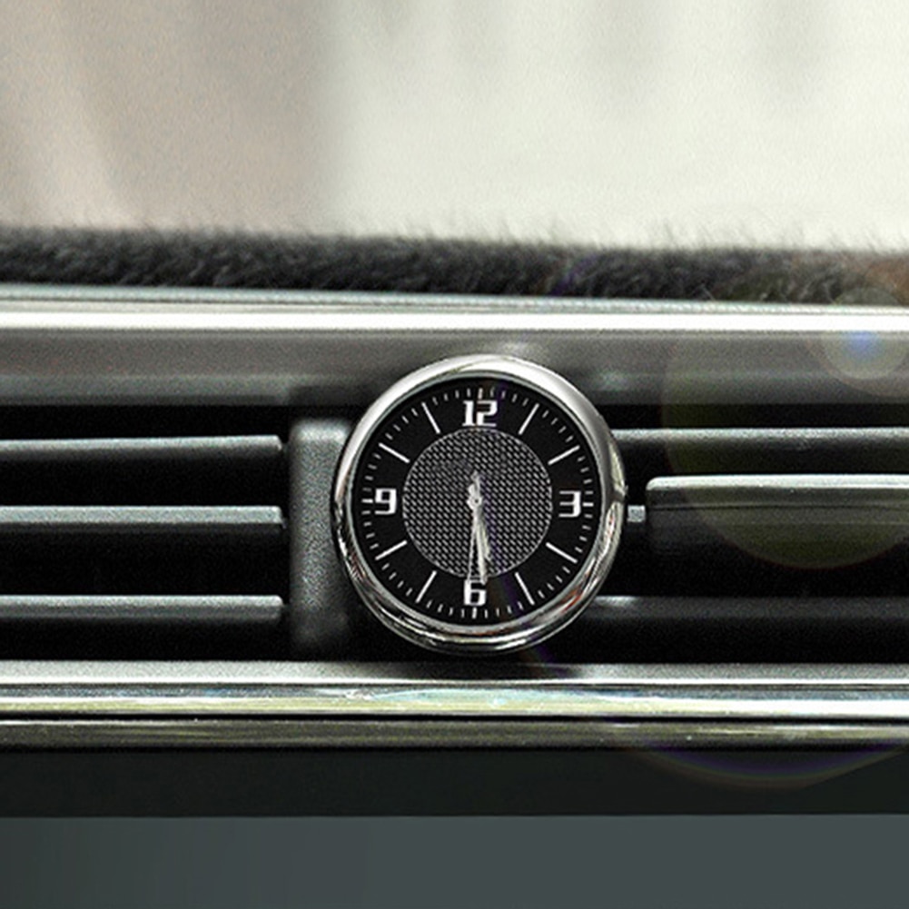 Auto Klok Auto Voertuig Lichtgevende Ronde Quartz Klok Horloge Dashboard Luchtuitlaat Decor