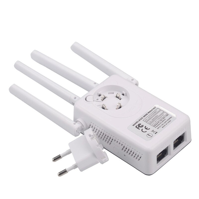 300Mbps Wifi Range Extender Met Plug Adapter Repeater Draadloze Router Range Netwerk Signaal Booster Met Antenne