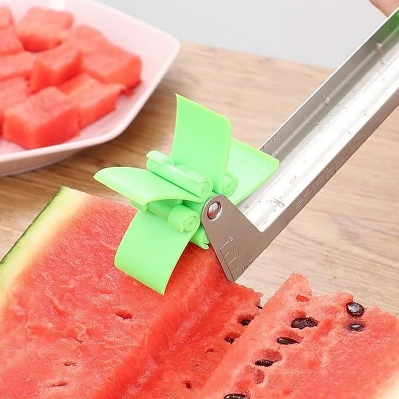 Vindmølle plastskærer med vandmelonknivform brugt i rustfrit stålværktøj til vandmelon strømbesparende skæremaskine