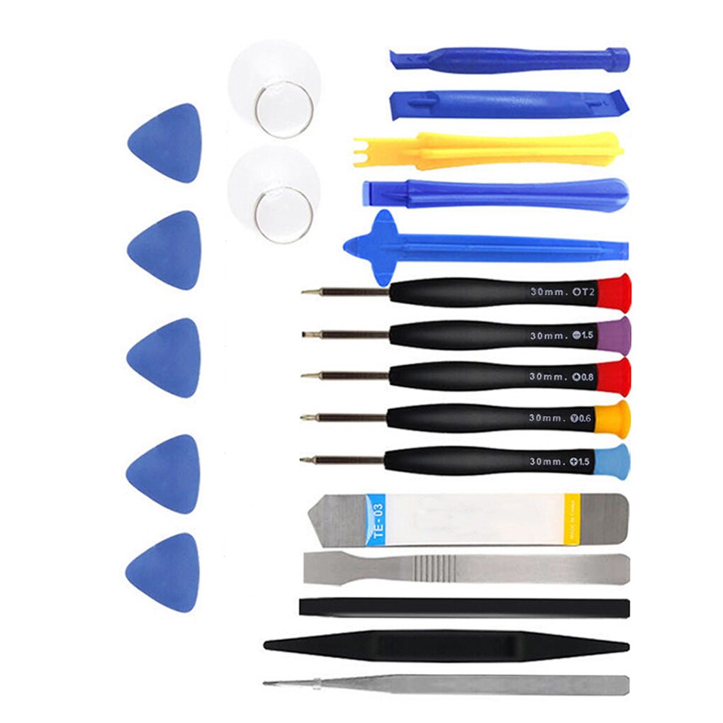 Kit d'outils de réparation de téléphone portable, kit d'outils de réparation de téléphone portable, ouverture de l'écran du Smartphone, démontage du boîtier, tournevis, 22 pièces/ensemble