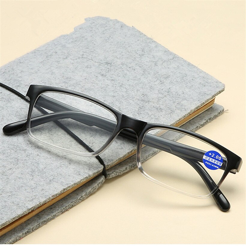 XeroX Anti-blau licht Lesebrille Frauen Männer Rechteck Brillen Anti-müdigkeit rezept Hyperopie Brille + 1,5