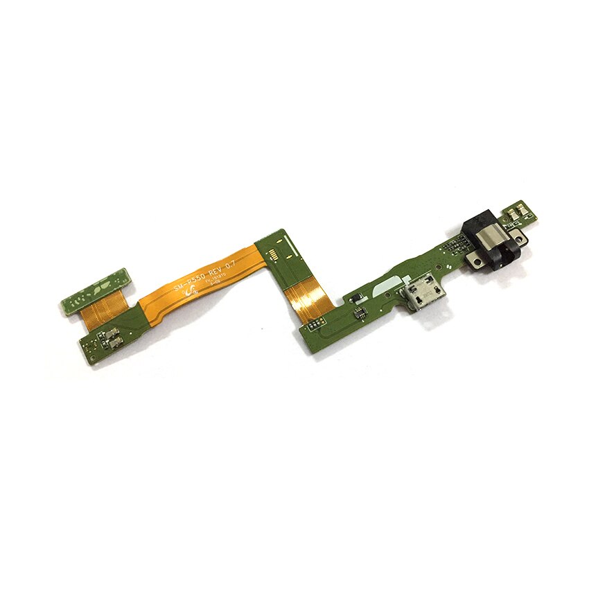 Conector de carga USB para Samsung Galaxy Tab A, 9,7 ", T550, T555, P550, P555, Cable flexible, piezas de reparación de auriculares