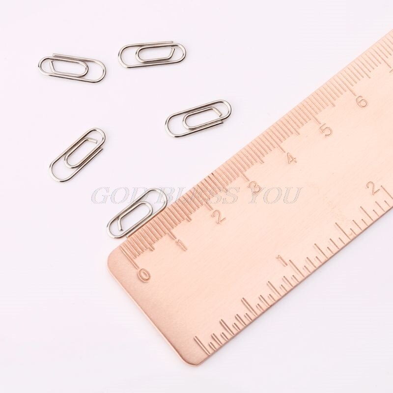 50PCS Small Mini Metal Paper Clips Bookmarks Photos Letter Binder Clip School Supplies Stationery Office Accessories