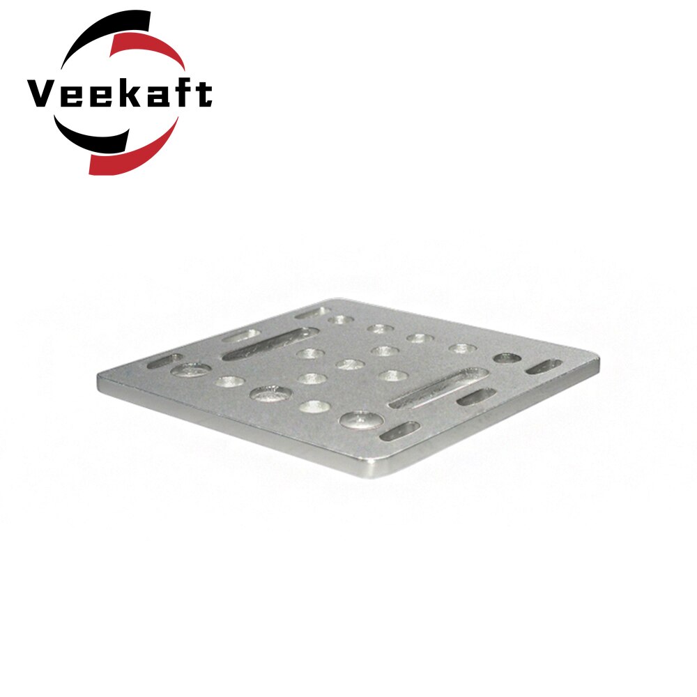 3D Printer Deel Openbuilds V-Slot Gantry Plaat 20Mm Zwart Zand Stralen 65.5Mm X 65.5Mm X 3Mm Zonder Wiel