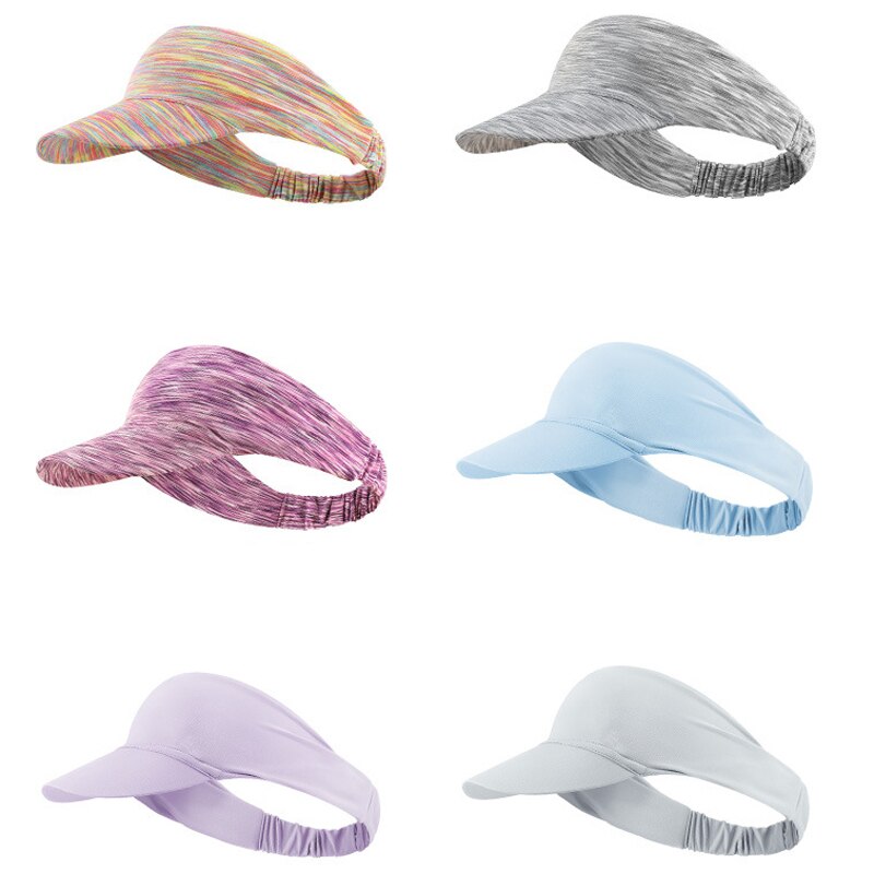 Damen-sporthut mit offenem schirm, stirnband, uv-schutz, atmungsaktiv, für sommer, outdoor, reiten und laufen