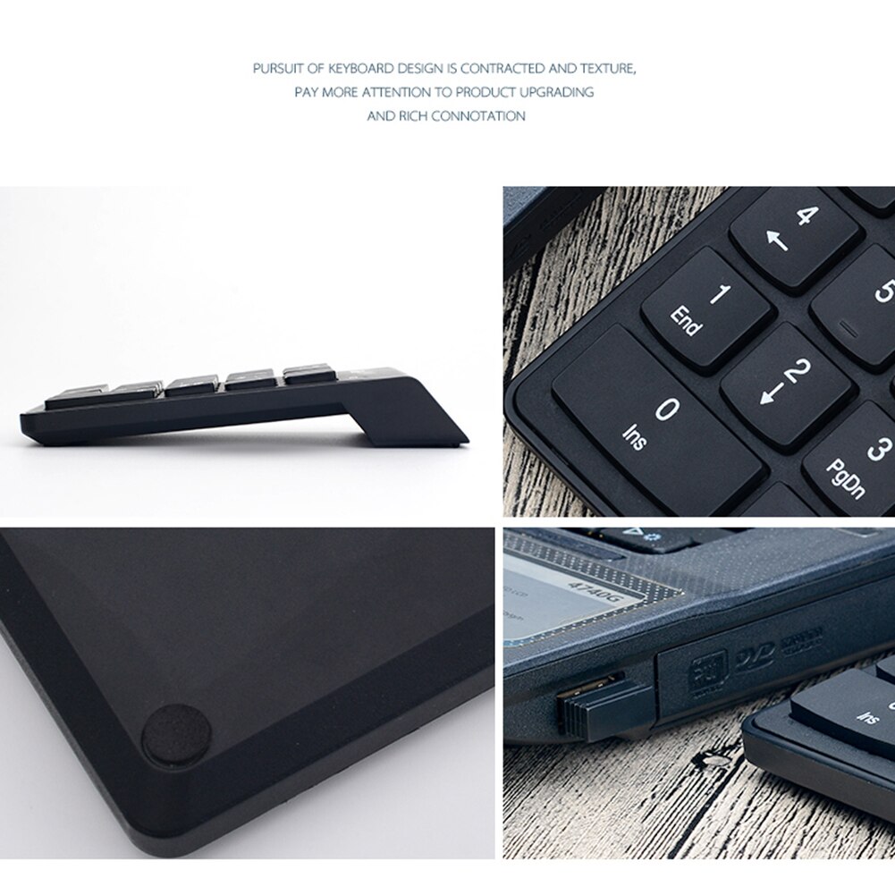 Wireless External Numeric Keypad Keyboard Wireless Numeric Keypad for Accounting Teller Laptop Notebook
