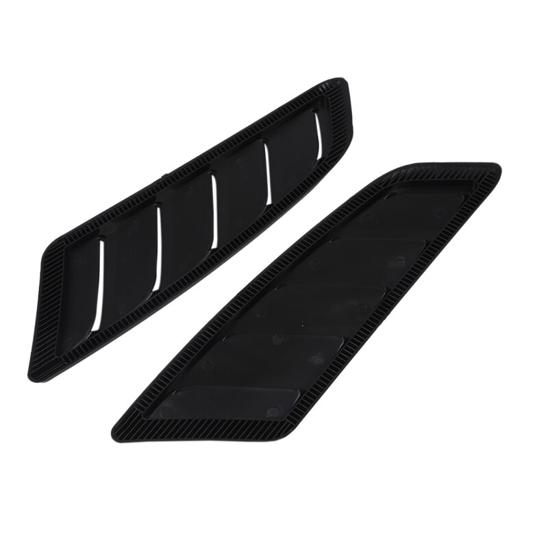 Universal Hood Louvers Panels Air Flow Vent Cover Car Roof Decorative Intake Hood Scoop 2Pcs EP-TFTY110