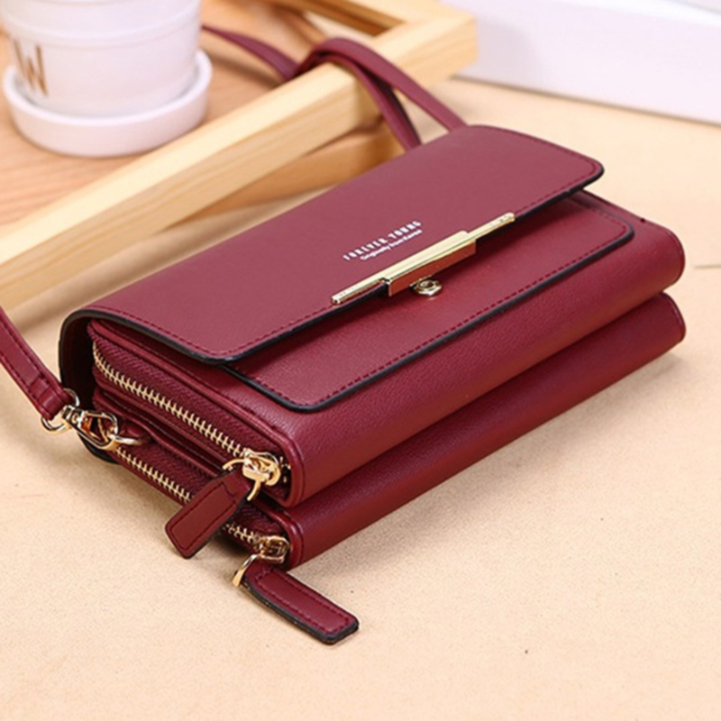 Women's Wallet Korean Handbag Multi Card Large Capacity Casual Shoulder Bag Mobile Phone Packet Style