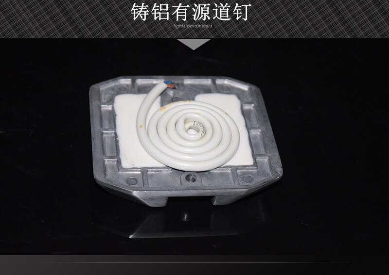 DC12V LED wired road stud yellow light tunnel road reflector marker