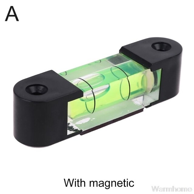 Magnetic Spirit Level Bubble High Precision Horizontal Bead Level Bubble Mini Cylinder Level Bubble Measuring Tools: A