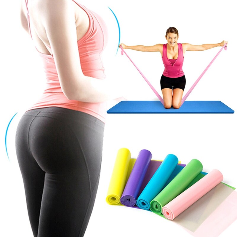 Yoga indoor spanband fitness oefening pilates stretchen lint riem trek elastische band benodigdheden