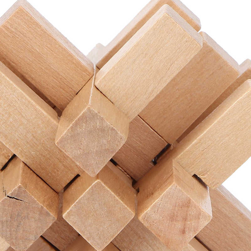 Wooden Unlock Toys Intellectual Development Wooden Interlock Puzzles for the Elderly