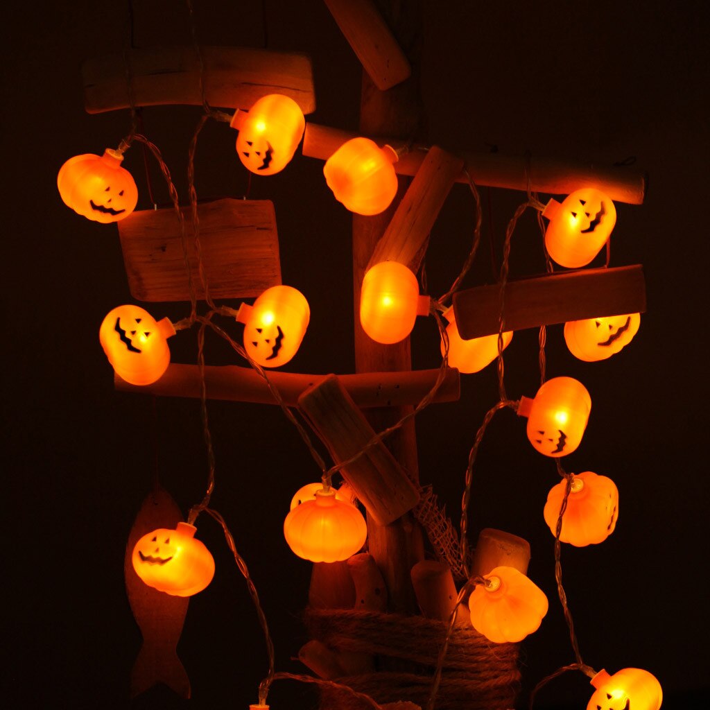 @ 40 Fantastische Pompoen Led String Lights Halloween Decoratie Accessoires Lamp Horror Led String Lights Home Verlichting String