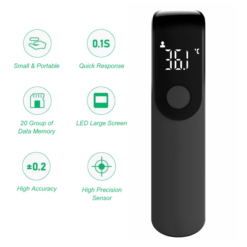 Non-contact Infrared Thermometer LED Screen Digital Thermometer Household Forehead Temperature Meter Electronic Thermometer