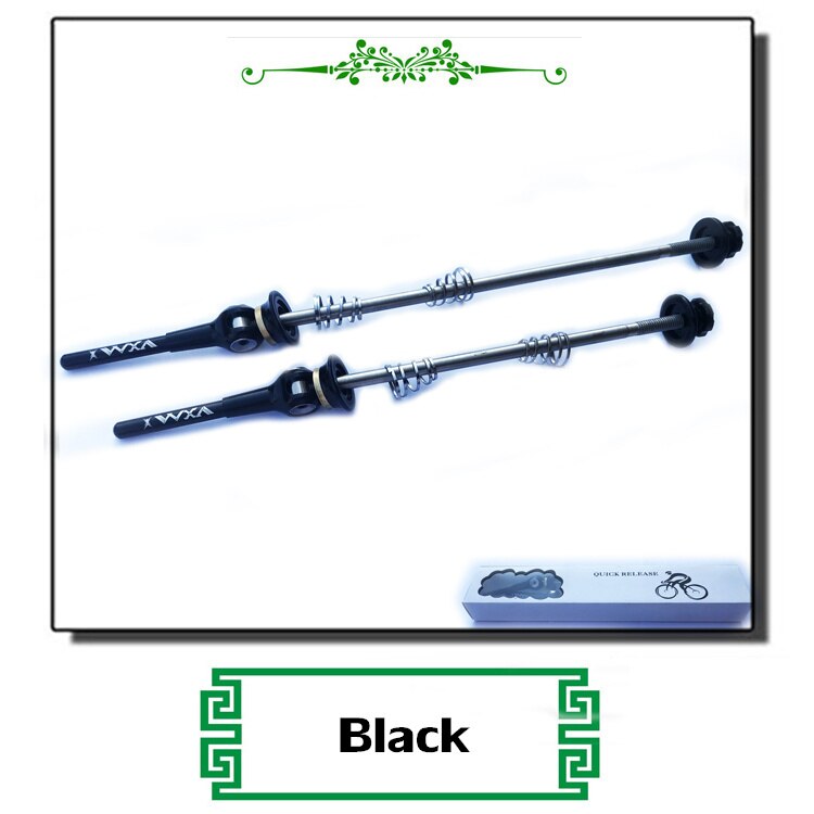 VXM Fahrrad Spieße Titan Ti Achse Spieße QR MTB Rennrad Schnellspanner Vorne 100 Hinten 135mm Rad Hub spieße Fahrrad Teile: Schwarz
