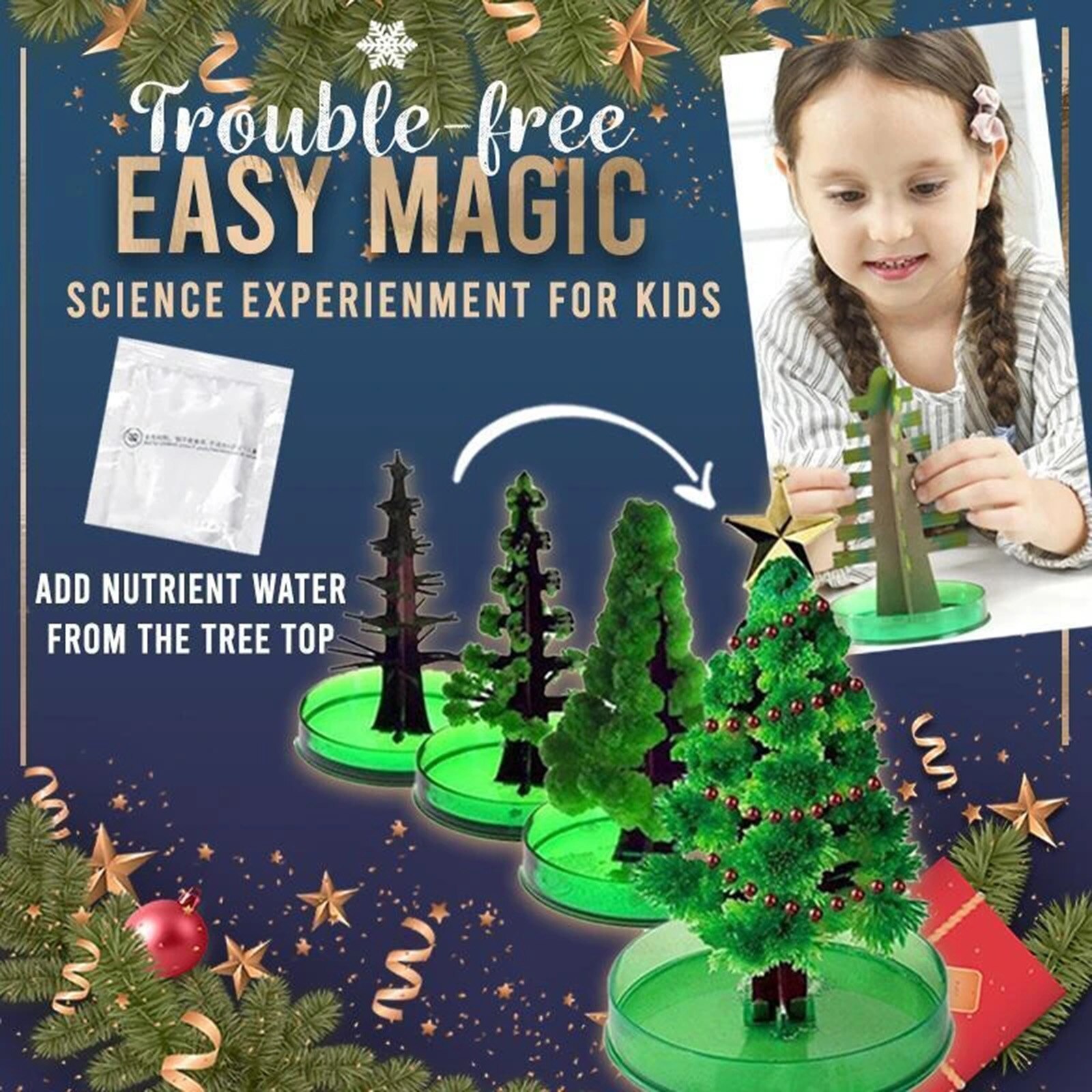 Nieuw Magic Groeiende Kerstboom Magic Groeiende Leuke Kerstboom Grappig Educatief En Party Speelgoed VA88