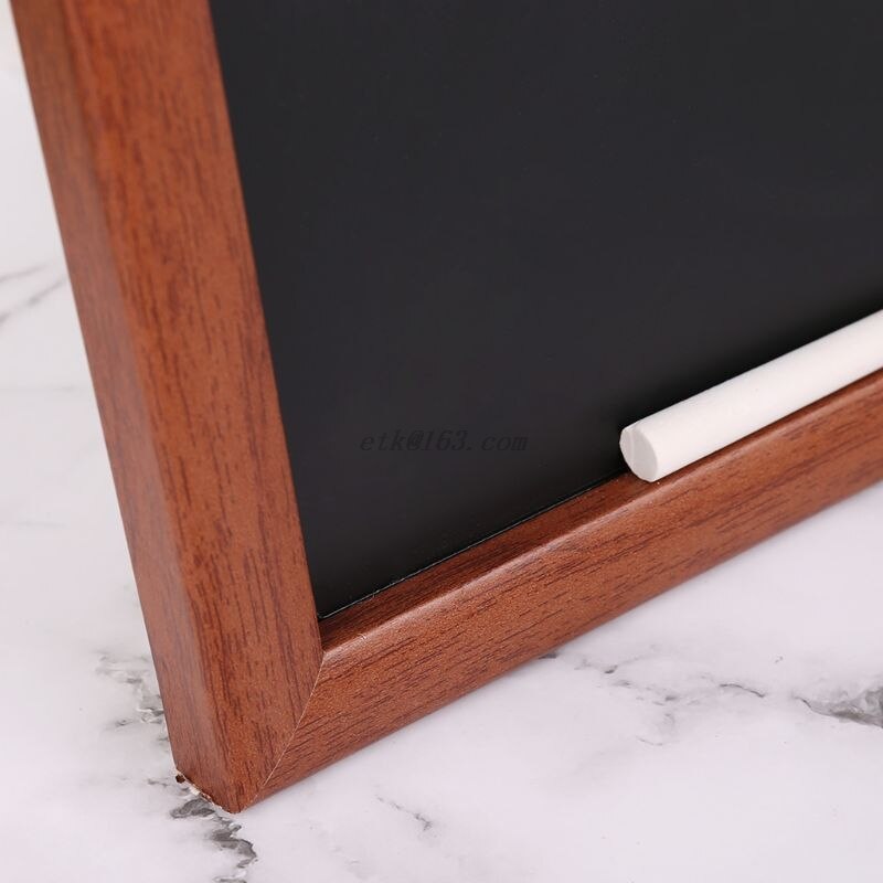 Rectangle Hanging Wooden Message Blackboard Chalkboard Wordpad Advertising Board