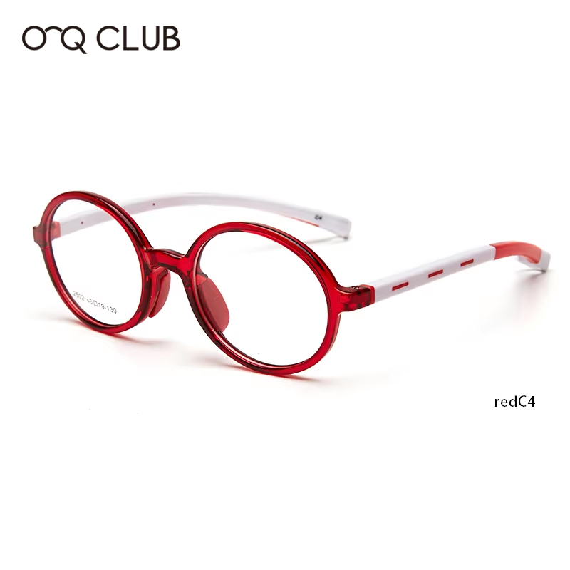 O-Q CLUB enfants lunettes myopie optique lunettes garçons filles Anti lumière bleue TR90 Silicone Flexible enfants lunettes montures 2501: Kaki