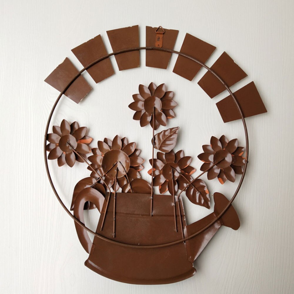 Tuin Thema Vintage Metalen Zonnebloem Welkom Teken Voor Front Deur Opknoping Welkom Muur Plaque Huis Tuin Ornament