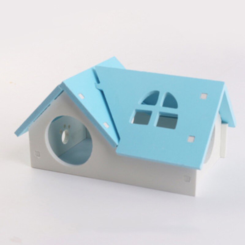 Leuke Houten Hamster Hideout Creatieve Hamster Villa Kleine Huisdier Hideout Hamster Huis Dier Slapen Kooien Accessoires