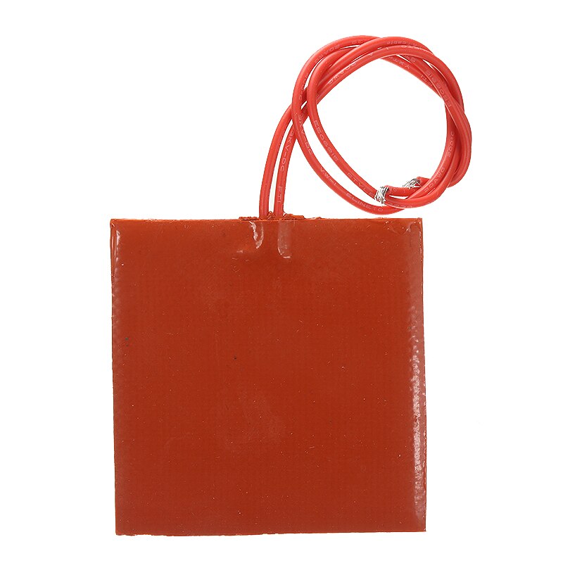 1pc 12V 10W Silicone Heating Plate Rubber Heat Mat Heated Bed Plates Flexible Waterproof Printer Tools