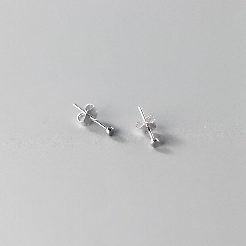 La monada bonito redondo brincos femininos prata 925 parafuso prisioneiro jóias finas manter orelhas perfuradas pequena prata 925 brincos para mulher: Default Title