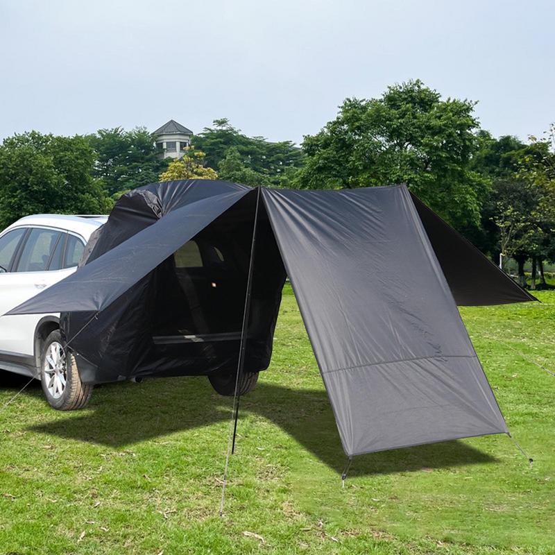 Tienda de campaña portátil para maletero de SUV, refugio exterior para puerta trasera de coche, accesorios de Camping, 3 caras