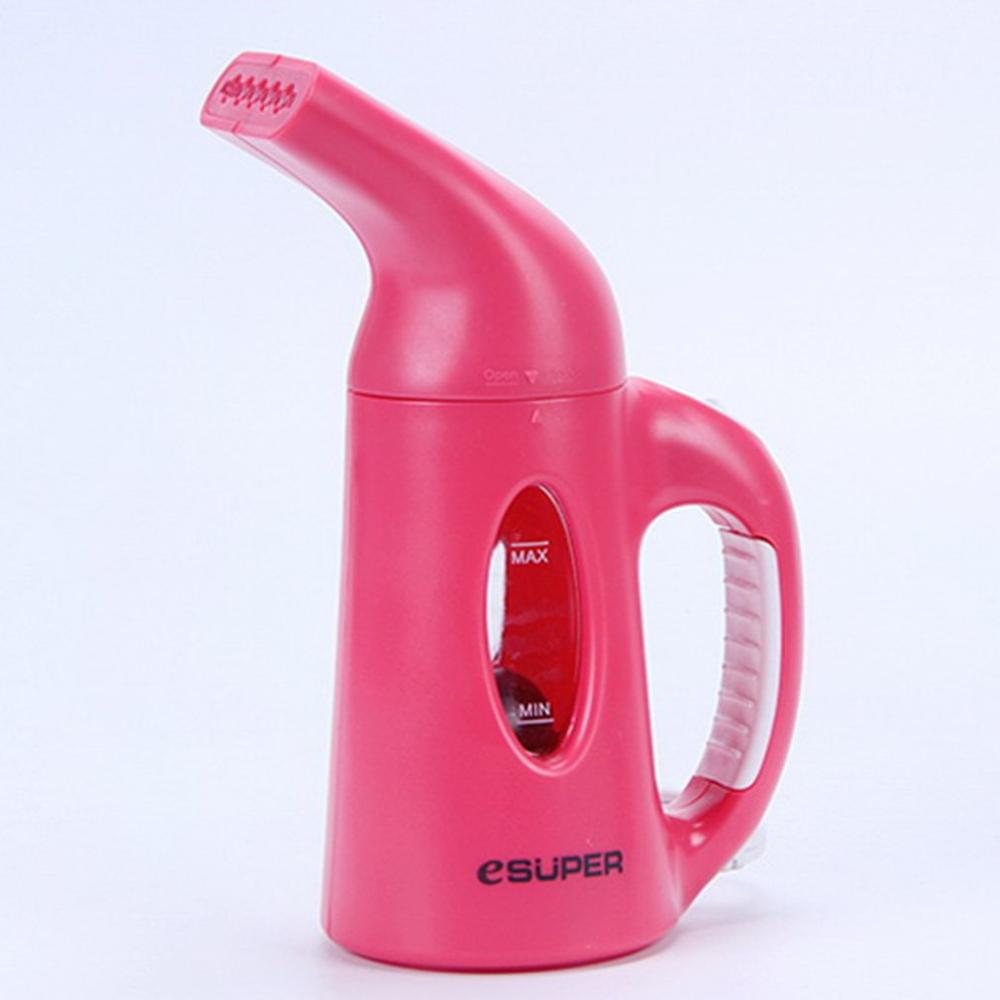 Handheld small household steam ironing machine portable ironing machine iron electric clothing cleaner clothing steamer brush: pink