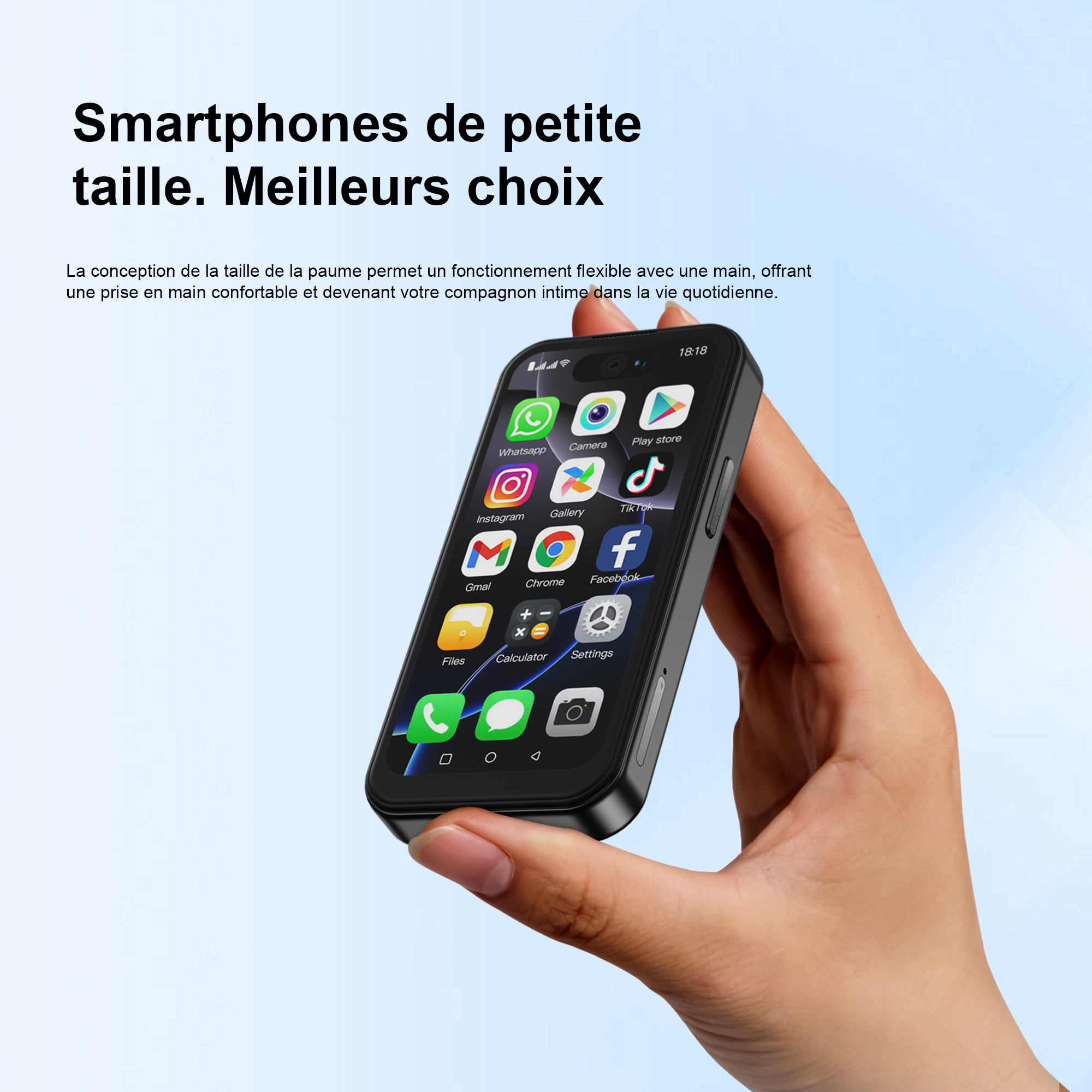 SERVO 16Profi 3G Mini-Smartphone Android-System 16 GB Rom abspielen Geschäft WhatsAPP WiFi Hotspot GPS 2 SIM 3,75 Zoll kleines Smartphone 2800 mAh