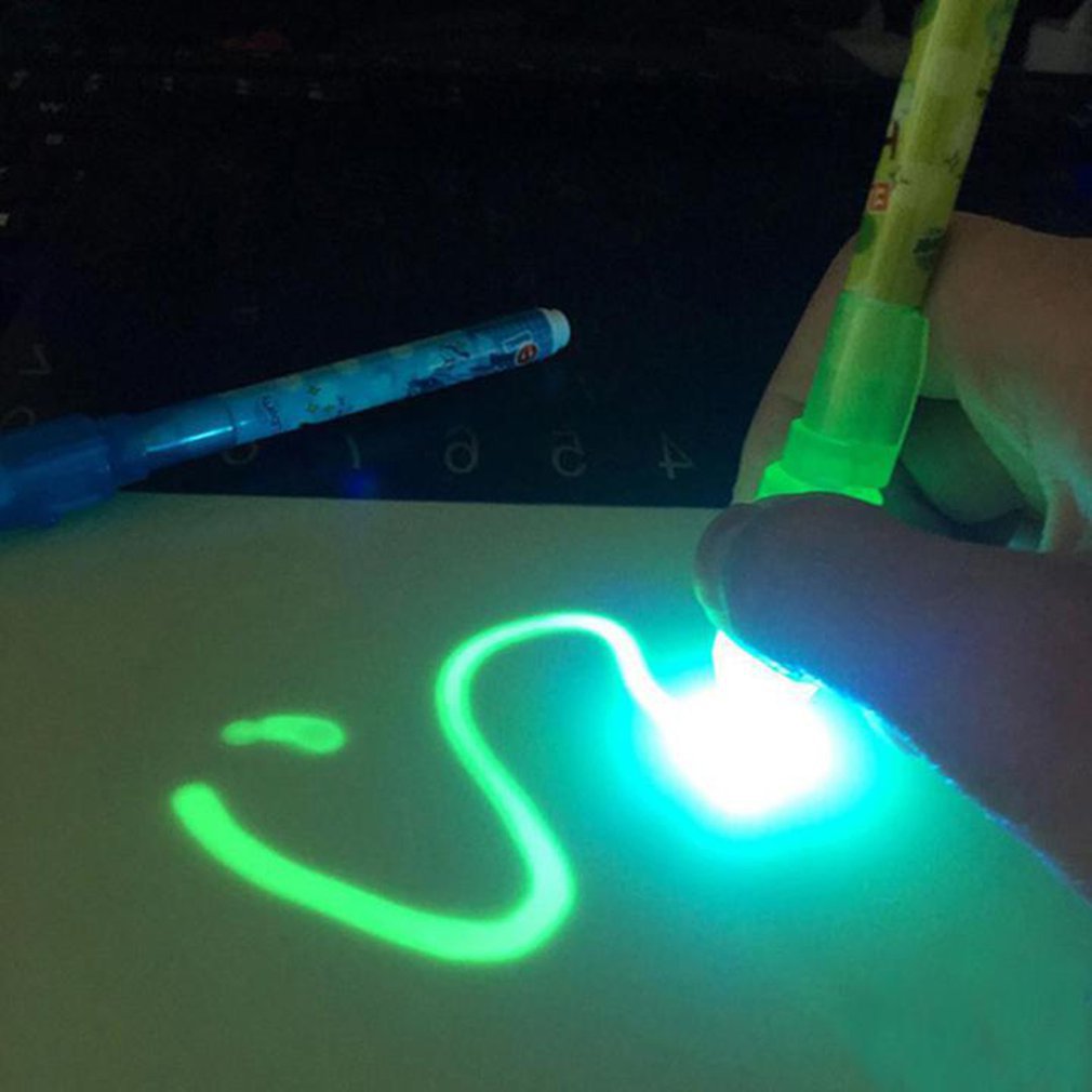 A4 LED Light Fluorescent Writing Board Kids Electronic Luminescent Wordpad Message Board Handwriting Pad