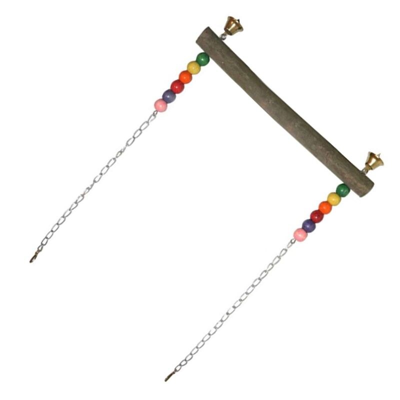 Kurczak huśtawka drewniane zabawki kury ręcznie ptak zabawkowe klatki papuga ara stojak treningowy uchwyt M76D