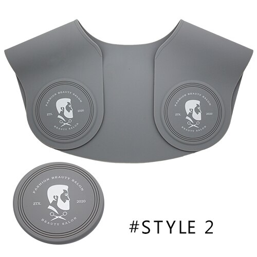 Frisørsalon stylist klippekrave, silikone hals wrap halsbeskytter til klipning hårfarvning frisør hårklipning: Stil 2