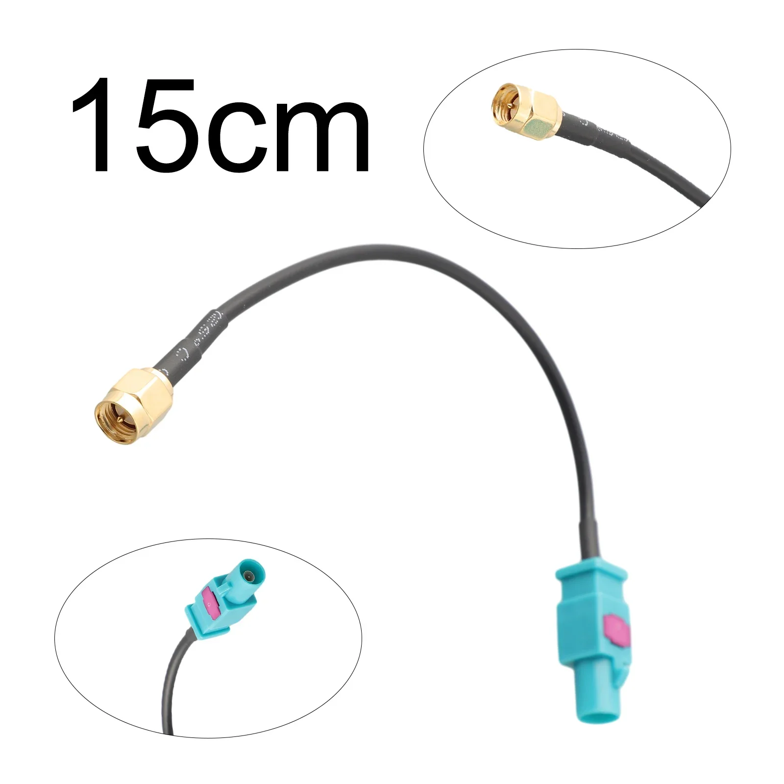 Câble adaptateur d'antenne Fakra-Z mâle vers SMA mâle pour GSM GPS DAB, pièces de rechange universelles pour voiture, accessoires de voiture, matelassé de hauteur