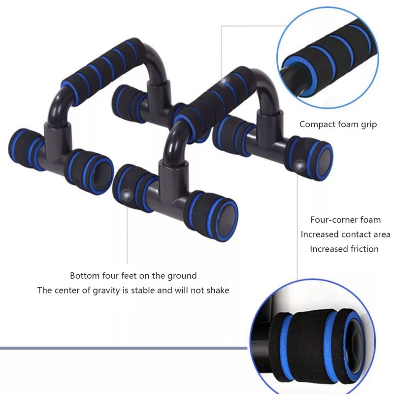 2pcs/set Pushup Stand Foam Handle Plastic Push Up Bars Support Bracket Push-up Fitness Exercise Device