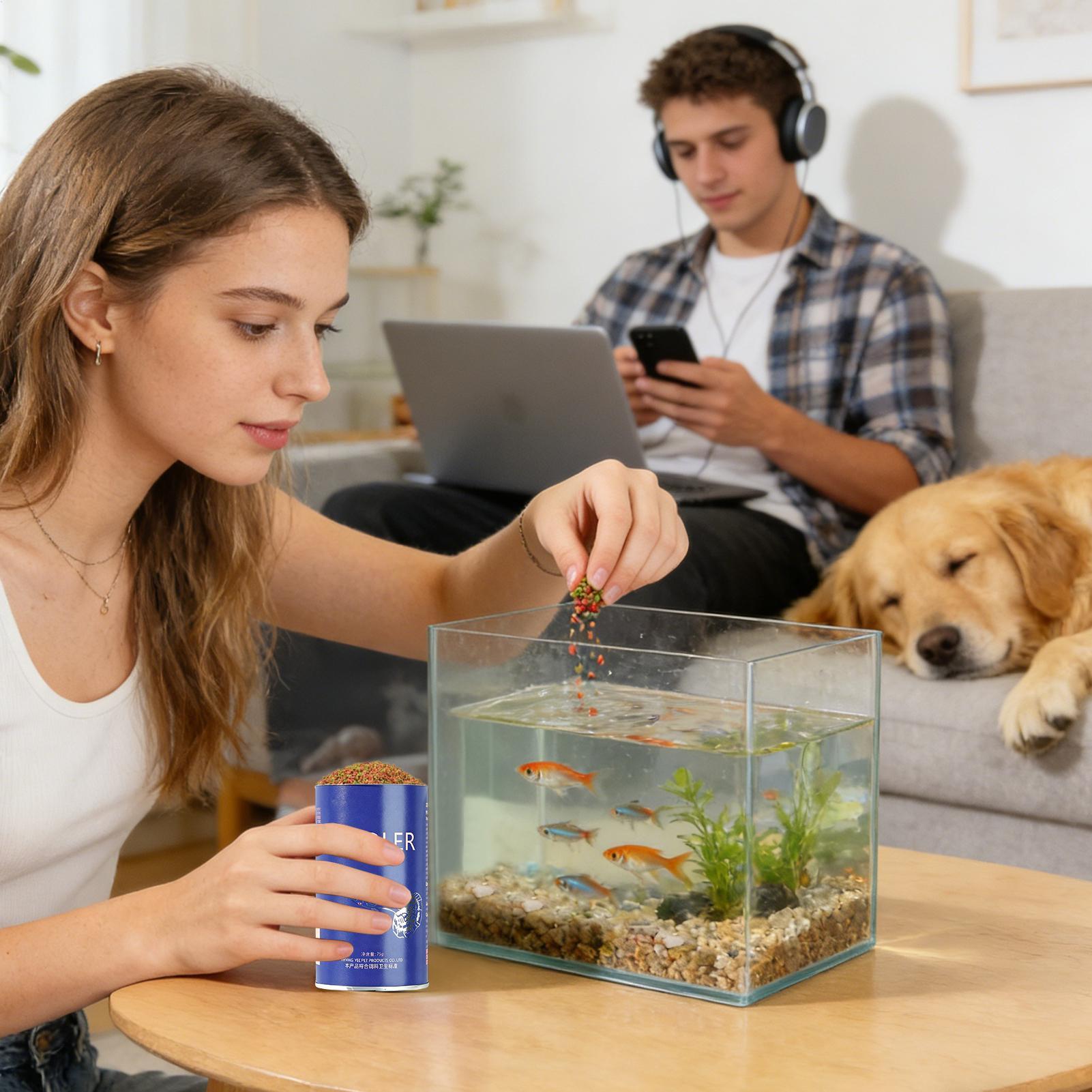 Betta-Futter Zierfischfutter Aquariumfischfutter für Züchter, Hobbyisten, Süßwasserfische, Angler, Zuhause, Büro, Geschäfte, Läden, Restaurant