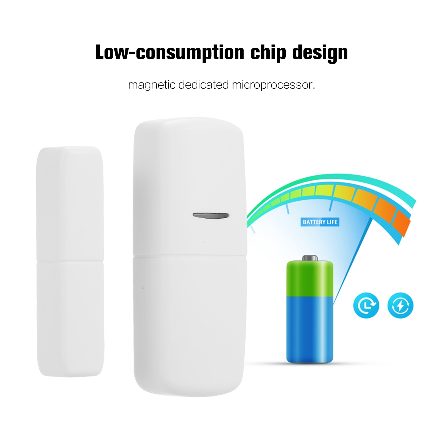 Door Sensor 433Mhz Door Window Alarm Sensor Wireless Automation Anti-Theft Alarm For Smart Home Security Alarm System