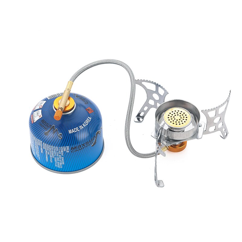 outdoor camping stove head blue fire copper core windbreak stove portable split gas stove Fierce stove hiking cookstove