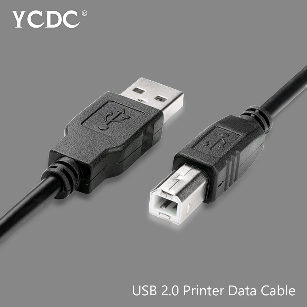 1/1.8/3/5/10m High Speed USB Printer Cable 480 mpbs USB 2.0 Printer Data Cable Scanner Cord Printer DAC USB Printer for Canon