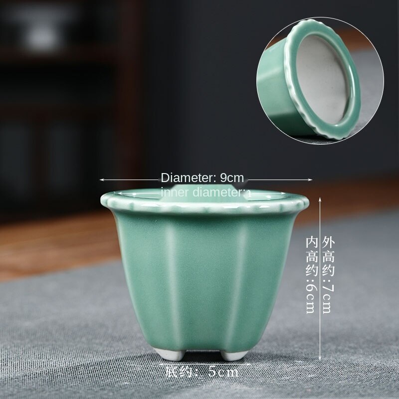 New Arrival domowe doniczki ceramiczne stół Bonsai zielone sukulenty doniczki pulpit dekoracyjne do ogrodu LB552: color10